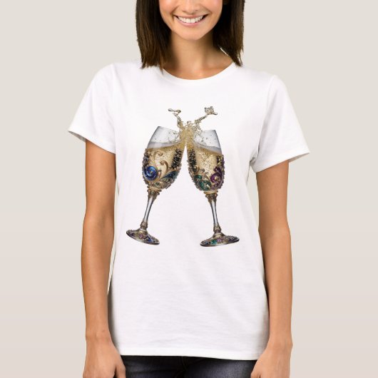 Schöne silberne CHAMPAGNER GLÄSER Tee (Vorderseite)