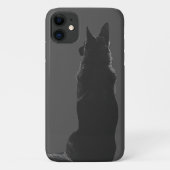 Schöne Silhouette der deutschen Hirten Schwarz & W Case-Mate iPhone Hülle (Rückseite)