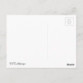 Schöne Silhouette der jungen Frau mit Weinglas Postkarte (Rückseite)