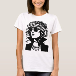 Schöne Silhouette: Die Eleganz des Schmucks T-Shirt