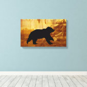 Schöne Silhouette Leinwand (Insitu (Holzboden))