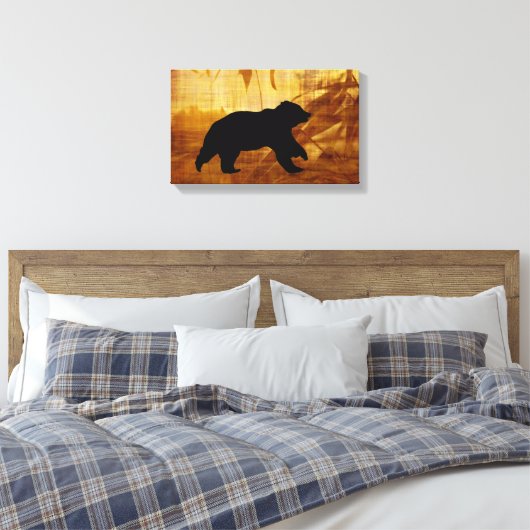 Schöne Silhouette Leinwand (Insitu (Schlafzimmer))