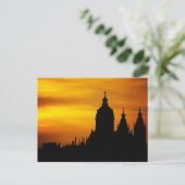 Schöne Silhouette Sonnenuntergang Postkarte (Stehend Vorderseite)