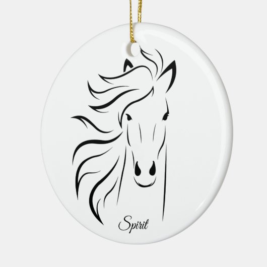 Schöne Silhouette und Kalligraphie Keramik Ornament (Links)