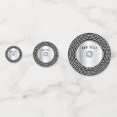 Schöne Silver Diamond personalisieren Design Konfetti (Vorderseiten)
