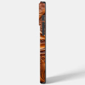 Schöne simulierte western-style geprägte Leder-Opt Case-Mate iPhone Hülle (Rückseite / Links)