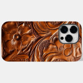 Schöne simulierte western-style geprägte Leder-Opt Case-Mate iPhone Hülle (Rückseite (Horizontal))