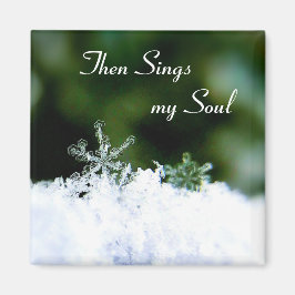 Schöne Singt mein Soul Winter Snowflake Magnet