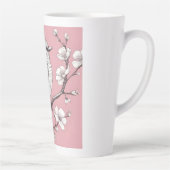 Schöne Singvogel-Illustration Milchtasse (Rechts)