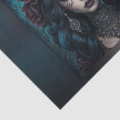 Schöne Sinti und Roma Fortune Teller Woman Decoupa Seidenpapier (Ausschnitt)