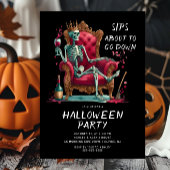 schöne Sips Halloween Einladung