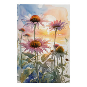 Schöne Sitzblume Poster