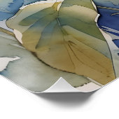 Schöne Sitzblume Poster (Ecke)