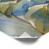 Schöne Sitzblume Poster (Ecke)