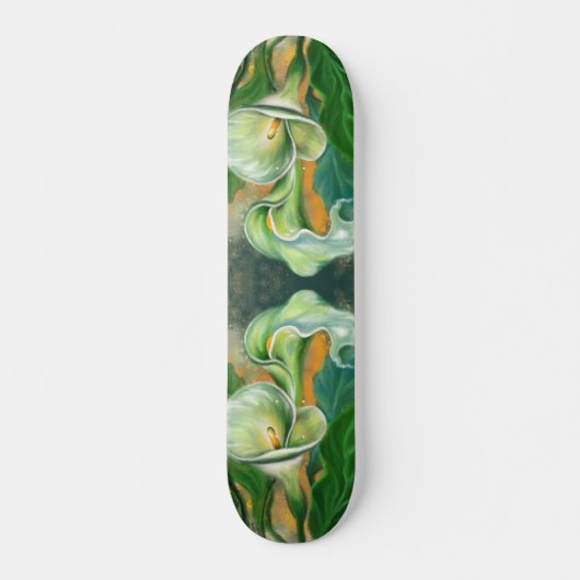 Schöne Skateboard Calla Lily Blume (Vorne)