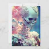 Schöne Skeleton Bride Wedding Einladung (Vorderseite)