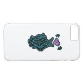 Schöne Skeletthandschuhe mit einem Herzsignal für Case-Mate iPhone Hülle (Rückseite (Horizontal))