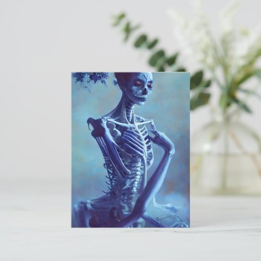 Schöne Skelettknochen Postkarte (Stehend Vorderseite)