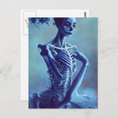 Schöne Skelettknochen Postkarte (Vorne/Hinten)