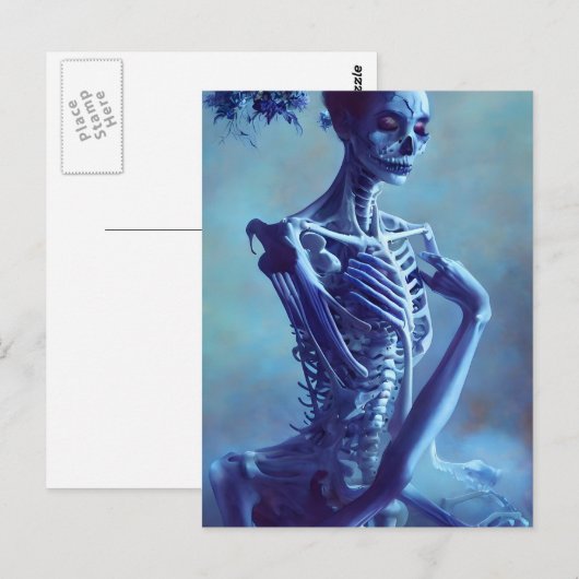 Schöne Skelettknochen Postkarte (Vorne/Hinten)