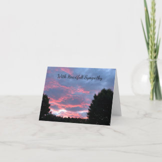 Schöne Skies Sympathy Card. Personalisiere!