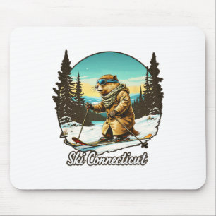 Schöne Skispass-Illustration mit N Mousepad