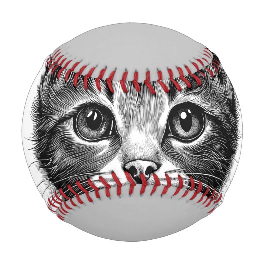 Schöne Skizze der jungen Katze Baseball (Vorderseite)