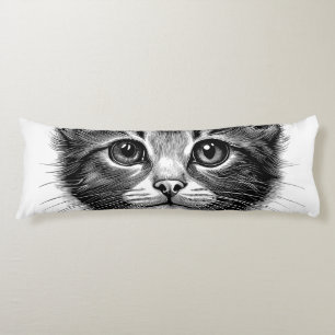 Schöne Skizze der jungen Katze Seitenschläferkissen