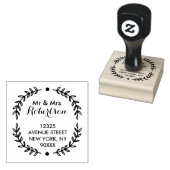 schöne Skriptadresse Gummistempel (Stempel)