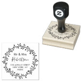 schöne Skriptadresse Gummistempel (Stempel)