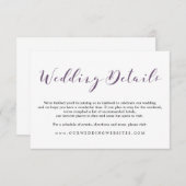 Schöne Skriptdetails | ABWEICHUNGEN Begleitkarte (Vorne/Hinten)