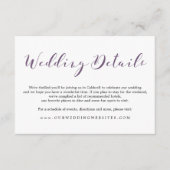 Schöne Skriptdetails | ABWEICHUNGEN Begleitkarte (Vorderseite)