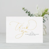 Schöne Skripte Herr und Frau Wedding Vielen Dank Folieneinladung (Stehend vorne)