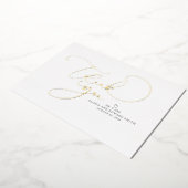 Schöne Skripte Herr und Frau Wedding Vielen Dank Folieneinladung (Gedreht)