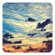 Schöne Sky Square Sticker