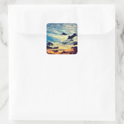 Schöne Sky Square Sticker (Tasche)