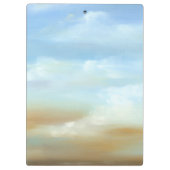 Schöne Skyscape mit flauschigen Wolken Klemmbrett (Rückseite)