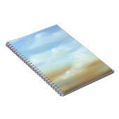 Schöne Skyscape mit flauschigen Wolken Notizblock (Rechte Seite)