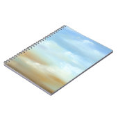 Schöne Skyscape mit flauschigen Wolken Notizblock (Linke Seite)