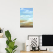 Schöne Skyscape mit flauschigen Wolken Poster (Heimbüro)
