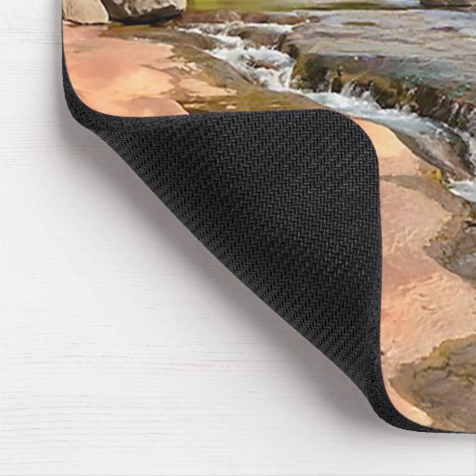 Schöne Slide Rock Staat Park Mousepad (Ecke)