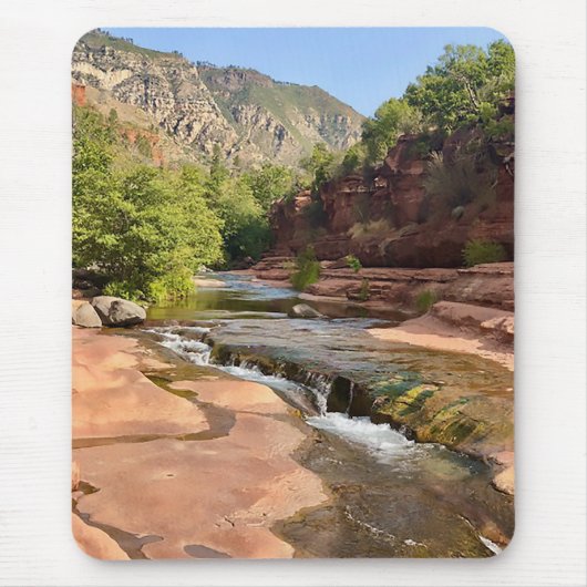 Schöne Slide Rock Staat Park Mousepad (Vorne)
