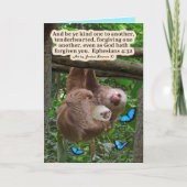 Schöne Sloth-Schrift: Ephesians 4:32 Karte (Vorderseite)