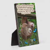 Schöne Sloth Scripture Plaque Ephesians 4:32 Fotoplatte (Seite)