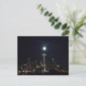Schöne Smaragdstadt Seattle Space Needle Postca Postkarte (Stehend Vorderseite)