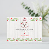 Schöne S'mores-Marshmallows Kinder Weihnachts-Gebu Dankeskarte (Stehend Vorderseite)