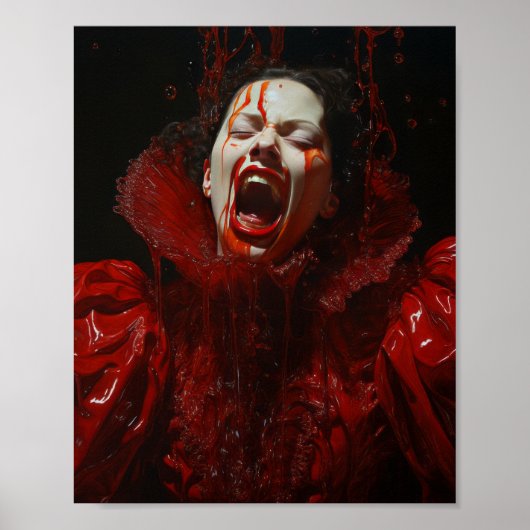 Schöne Snarling Grafen von Bathor aus dem 17. Jahr Poster (Vorne)