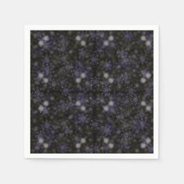 Schöne Snowflakes Servietten, Ferienwohnungen Serviette