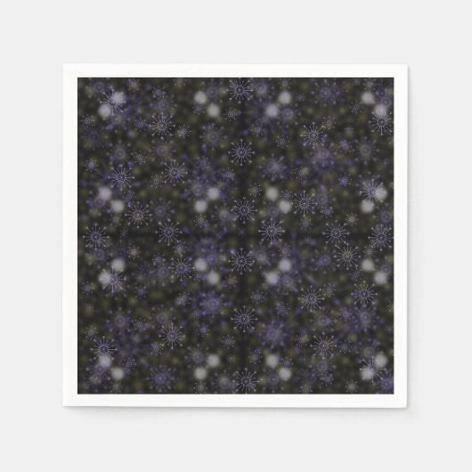 Schöne Snowflakes Servietten, Ferienwohnungen Serviette (Vorderseite)