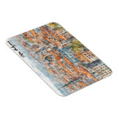 Schöne Sofia Bulgarien Aquarellmalerei Stadt Magnet (Rechte Seite)